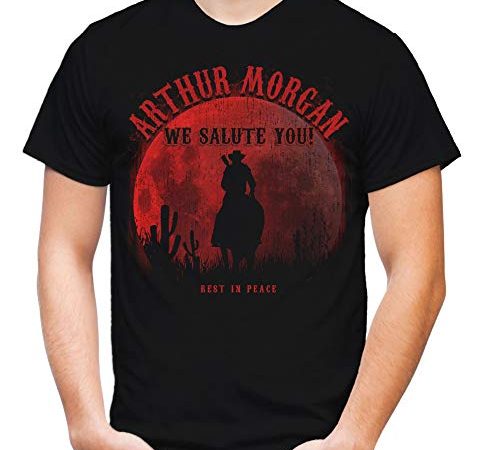 Arthur - We Salute You Männer und Herren T-Shirt | Dead Cowboy Red Outlaw Morgan