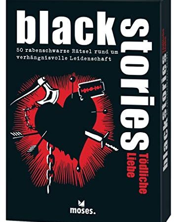 black stories Tödliche Liebe | 50 rabenschwarze Rätsel rund um verhängnisvolle Leidenschaft | Das Krimi Kartenspiel