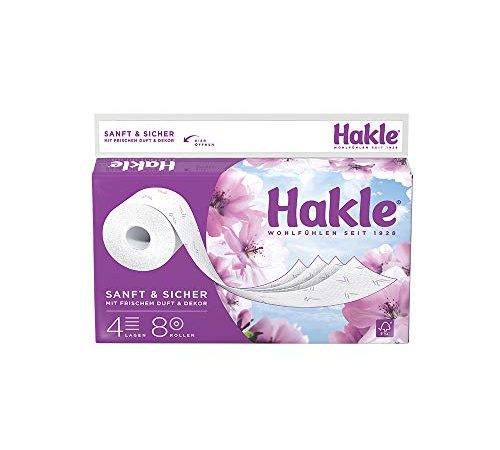 Hakle Toilettenpapier "Sanft und Sicher" 4-lagig, 8 Stück