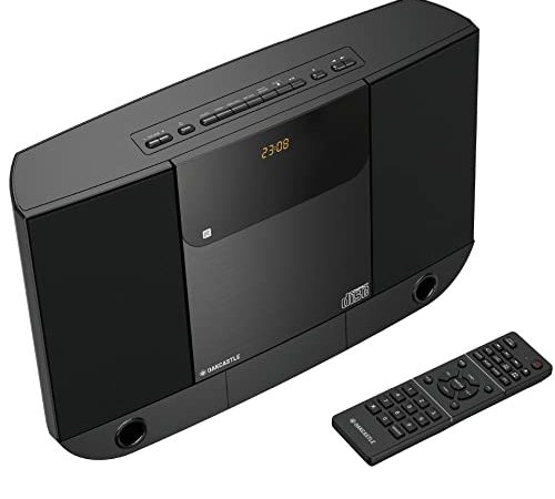 HiFi Stereoanlage mit CD und Bluetooth | Radio Musikanlage | Mirco Kompaktanlagen 40W CD Spieler Anlage | UKW-Radio, AUX, MP3, EQ, Fernbedienung | Oakcastle Compact HIFI100