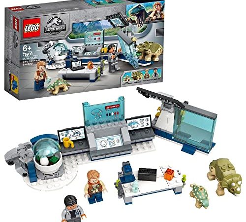 LEGO 75939 Jurassic World Dr. WUS Labor: Ausbruch der Baby-Dinosaurier, Spielzeug mit Owen-Minifigur