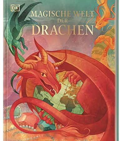 Magische Welt der Drachen: Kindersachbuch mit wunderschönen, von Hand illustrierten Szenen für Kinder ab 7 Jahre