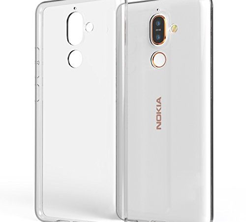 NALIA Handyhülle kompatibel mit Nokia 7 Plus, Soft Slim TPU Silikon Case Cover Crystal Clear Schutzhülle Dünn Durchsichtig, Etui Handy-Tasche Backcover Transparent, Smart-Phone Schutz Bumper