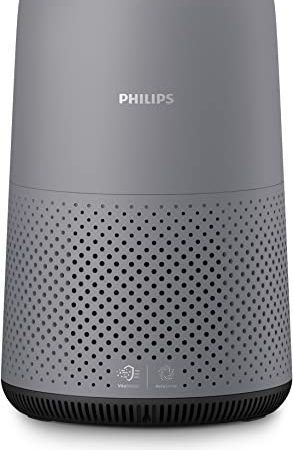 Philips AC0830/10 Luftreiniger Serie 800, Entfernt 99,5 prozent Partikel, Raumgröße: 49 m², Luftqualitäts-Farbfeedback