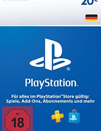 PlayStation Store Guthaben 20 EUR | PSN Deutsches Konto | PS5/PS4 Download Code