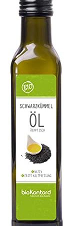 Schwarzkümmelöl ägyptisch BIO 250ml I gefiltert - 100% rein I nativ und kaltgepresst von bioKontor