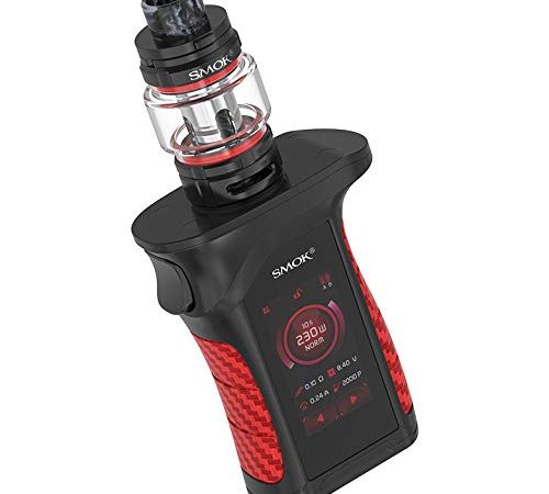 SMOK Mag P3 Kit E-Zigarette 230W mit TFV16 Tank 9ml Standard Edition 1 x Enthält BTKSY-Schlüsselanhänger/kein Nikotin - kein Rauchöl (Black red)