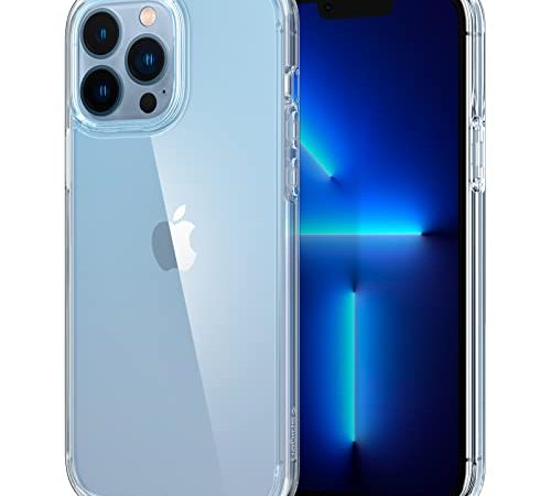 Spigen Ultra Hybrid Kompatibel mit iPhone 13 Pro Max Hülle [Air Cushion Technologie] Handyhülle dünn transparent hardcase silikon -Crystal Clear