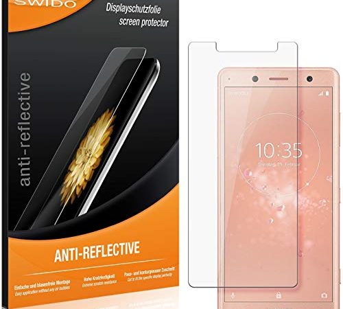 SWIDO Schutzfolie kompatibel mit Sony Xperia XZ2 Compact [2 Stück] Anti-Reflex MATT Entspiegelnd, Hoher Härtegrad, Folie, Displayschutz, Displayschutzfolie, Panzerglas-Folie