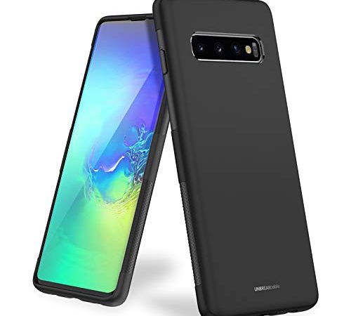 UNBREAKcable Samsung Galaxy S10 Hülle – [Fallschutz, rutschfest] Weiche, mattierte TPU Ultra-dünne Stylische Handyhülle, Schutzhülle, Case, Cover für 6,1 Zoll Samsung Galaxy S10 – Matt Schwarz