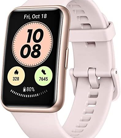 HUAWEI WATCH FIT new Smartwatch, 1,64 Zoll lebendiges AMOLED-Display, 10 Tage Akkulaufzeit, ganztägige SpO2-Überwachung, 24/7 Herzfrequenzüberwachung,Deutsche Version , Sakura Pink, Einheitsgröße