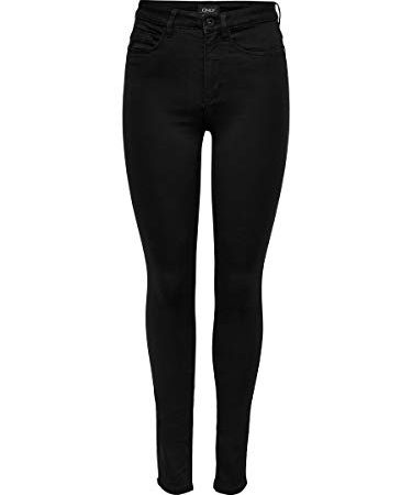 ONLY Damen Onlroyal High Sk Pim600 Noos 15093134 Jeans, Schwarz, M / 30L EU