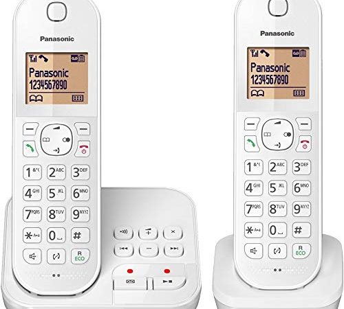 Panasonic KX-TGC 422 GW, schnurloses Telefon mit Anrufbeantworter und Zusatz-Set, weiss