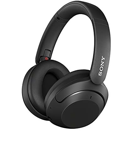 Sony kabellose Noise Cancelling-Kopfhörer mit EXTRA BASS (bis zu 30 Stunden Akkulaufzeit, Over-Ear-Design, optimiert für Alexa und Google Assistant, Freisprecheinrichtung), schwarz: WHXB910NB.CE7