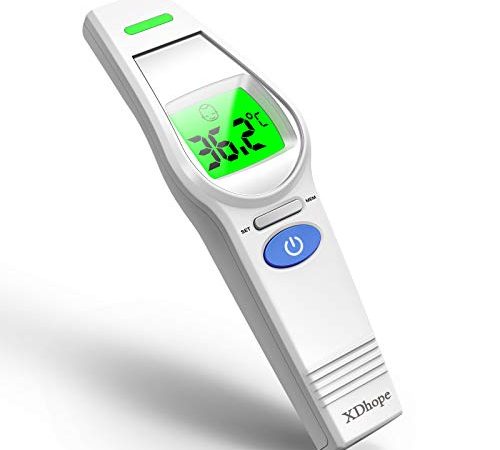 Fieberthermometer Kontaktlos für Erwachsene Babay, Infrarot Thermometer Genaue und Schnelle Digitale Stirnthermometer, LCD Anzeige