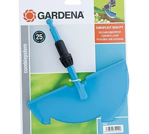 Gardena combisystem-Rasenkantenstecher: Praktischer Rasenkantenschneider mit korrosionsgeschütztem Stahlblatt, Gartenzubehör zum Abstechen von Rasenkanten, passend zu allen cs-Stielen (3149-20)