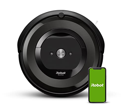 iRobot Roomba e6 (e6192) App-steuerbarer Saugroboter (Staubsauger Roboter), 2 Gummibürsten, Ideal bei Haustieren, Individuelle Anpassung, Sprachassistent-kompatibel, Farbe: Charcoal