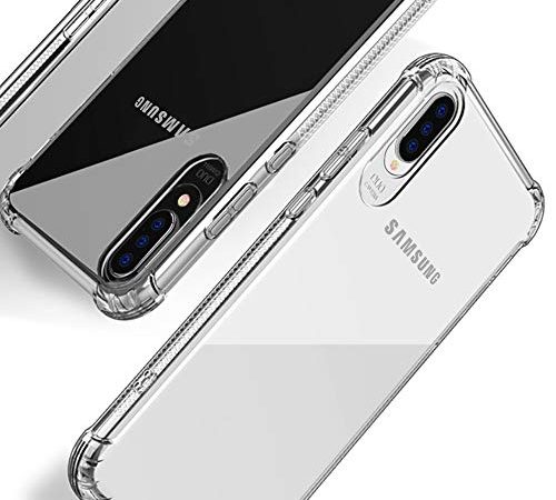 Beetop Kompatibel Mit Samsung Galaxy A50 Hülle Schutzhülle [Verdickung an 4 Seite] Handyhülle Transparent Weiche Silikon TPU Rückschale Case Cover Für Samsung Galaxy A50/A50s/A30s - Durchsichtig(WSJ)