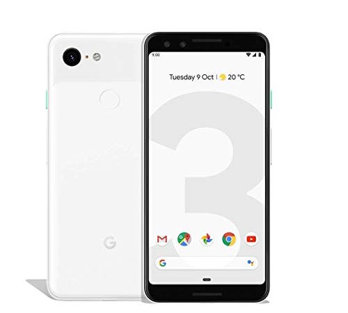 Google 99928198 Pixel 3 13,86 cm (5,46 Zoll) Smartphone (2.5 GHz, 64 GB, 12.2 MP) Klar weiß