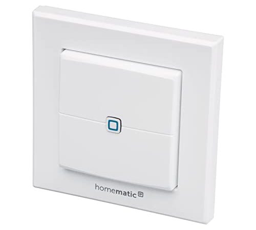 Homematic IP Smart Home Wandtaster – 2-Fach, Schalter, 140665A0