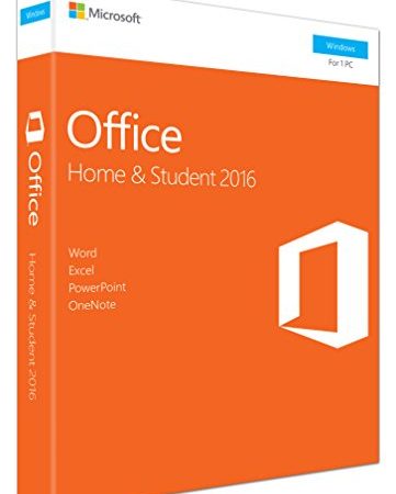 Microsoft 79G-04597 (2016) Home und Student 32-bit/x64 English PKC P2|Office 2016 Home & Student 32-bit/x64 English|PC|Disc