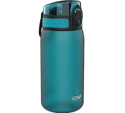 Ion8 Kinder, Unisex-Erwachsene Wasserflasche, Wasser, 400 ml (13 oz)