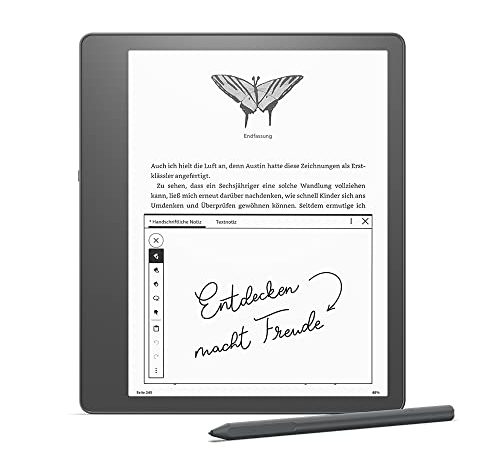 Kindle Scribe (16 GB) – der erste Kindle zum Lesen, Schreiben, Zeichnen und Führen von Tagebüchern, mit Paperwhite-Bildschirm (10,2 Zoll, 300 ppi) und Premium-Eingabestift | 64GB + Kindle Unlimited