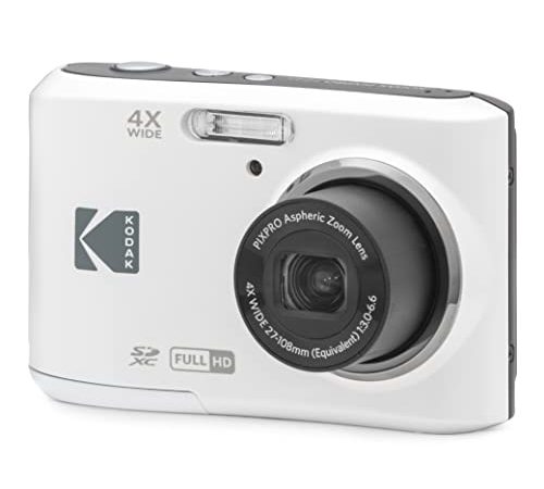 KODAK Pixpro FZ45-16.44 Megapixel Digitale Kompaktkamera, 4X optischem Zoom, 2.7 Zoll LCD, 720p HD-Video, AA-Batterie - Weiß