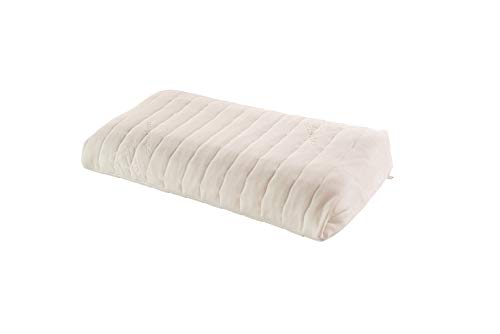 SHOGAZI Bio orthopädisches Kissen, Seitenschläferkissen, Nackenstützkissen aus Talalay-Latex, ergonomisches Kopfkissen, Hilfe bei Nackenschmerzen, Made in Bayern, 3 Stufen: 11, 13 und 3 cm