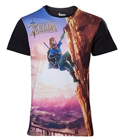 Zelda Breath of the Wild T-Shirt -XL- Link Climbing