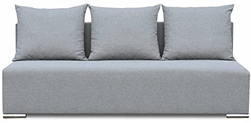 bonni Schlafsofa Gray Trio Sofa mit Bettkasten und Schlaffunktionn, Klappsofa, Schlafcouch, Bettsofa, Couch vom Hersteller,Couch, Couchgarnitur, Sofagarnitur, Bettkasten,