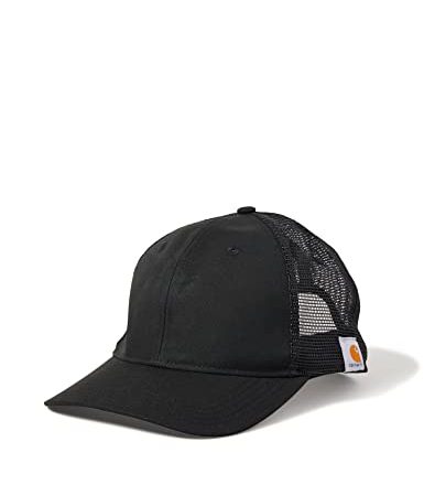 Carhartt Herren Rugged Professional™-Serie Canvas-Kappe mit Mesh-Rückseite, Schwarz, OFA