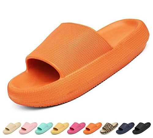 Cozislides Original Damen Badeschuhe Herren Badeschlappen Cloudyzz Schlappen Wolke Hausschuhe Rutschfeste Pantoletten Sommer Garten Badelatschen Flip Flops