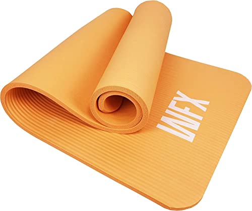 #DoYourFitness 'WFX' Premium Yoga-Matten | Amisha' 183x61x1,2cm, orange | Rutschfeste Sport-Matte, Gymnastik-Matte, Turn-Matte, Fitness-Matte | Phthalatfrei