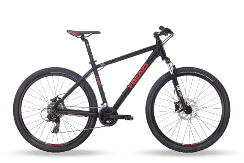 HEAD Troy II Mountainbike, Schwarz matt/rot, 46 cm