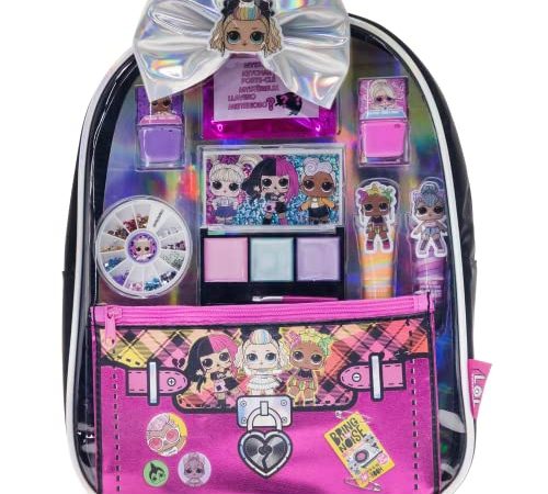 L.O.L Surprise! Townley Mädchen Rucksack Beauty Kosmetik Make-up Set für Kinder Teens & Mädchen, perfekt für Partys, Übernachtungen und Makeover ab 5 Jahren, 11 CT