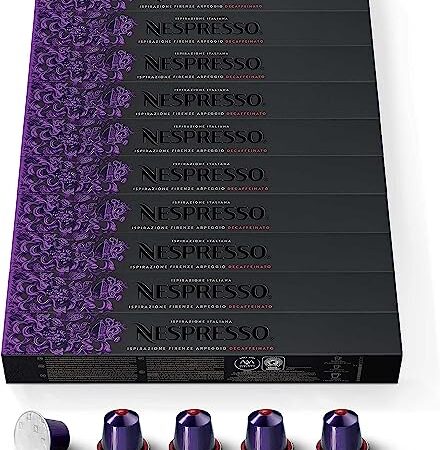 NESPRESSO ORIGINAL, Arpeggio Decaffeinatio, dunkle Röstung, 100 Kaffeekapseln