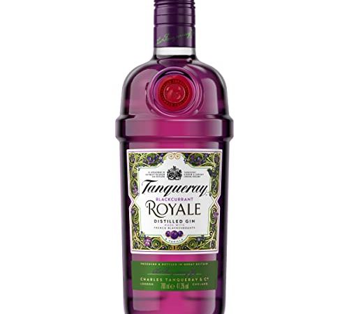 Tanqueray Blackcurrant Royale Gin | Leckeres Johannisbeer-Aroma | Geschenk & für Abende mit Freunden | Empfohlen für Gin Tonic & Cocktails | 41,3% vol | 700ml Einzelflasche |