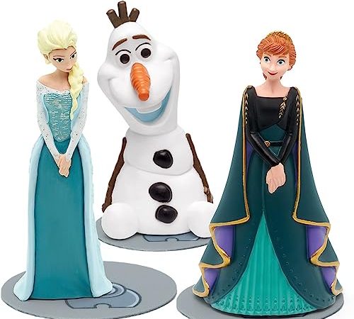 Tonies Hörfiguren Bundle für Toniebox, Disneys Die Eiskönigin – Olaf taut auf – Die Eiskönigin – Die Eiskönigin 2 – inkl. DREI fantifant Selbstklebende Magnetscheiben für Tonies