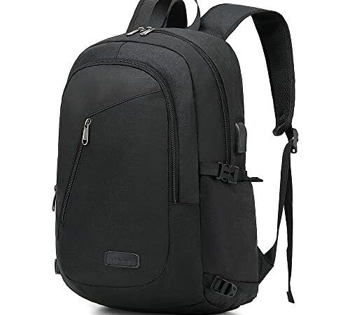 XQXA Laptop Rucksack für Herren Wasserabweisend Reiserucksack mit USB Ladeanschluss und Schloss 15,6 Zoll Computer Schulrucksack für Damen und Herren Anti Diebstahl Rucksack