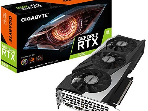 Gigabyte GeForce RTX 3060 Gaming OC 12GB V2 LHR Grafikkarte, GV-N3060GAMING OC-12GD V2, Mehrfarbig